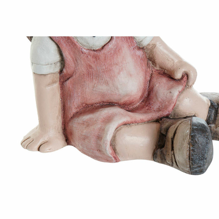 Figură Decorativă DKD Home Decor 24 x 35 x 36 cm Albastru Roz Băieți (2 Unități)