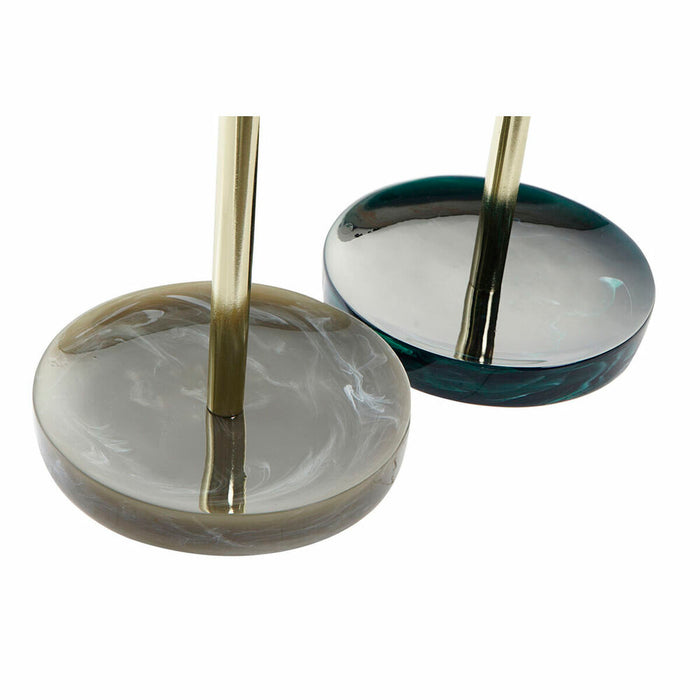 Oglindă cu Efect de Mărire DKD Home Decor 18 x 13 x 32 cm Metal Rășină (2 Unități)