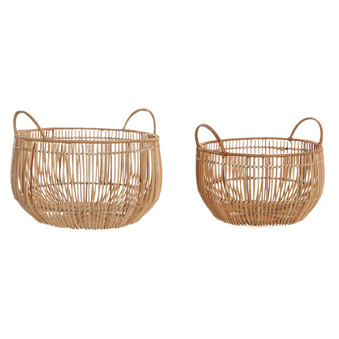 Set de Coșuri DKD Home Decor Ratan (36 x 36 x 27 cm)