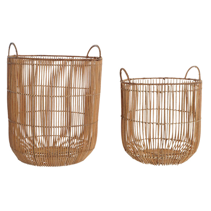 Set de Coșuri DKD Home Decor Ratan (40 x 40 x 51,5 cm)
