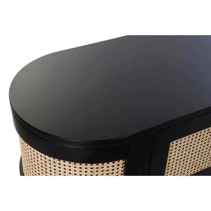 Mobilă TV DKD Home Decor 180 x 45 x 46 cm Natural Negru Lemn