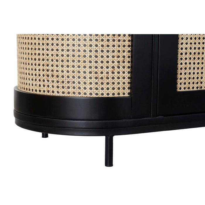 Mobilă TV DKD Home Decor 180 x 45 x 46 cm Natural Negru Lemn