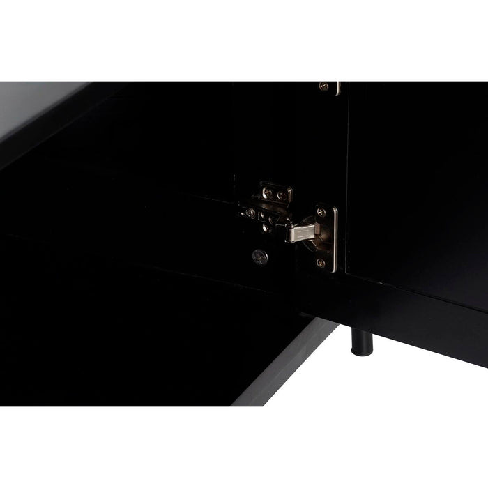 Mobilă TV DKD Home Decor 180 x 45 x 46 cm Natural Negru Lemn