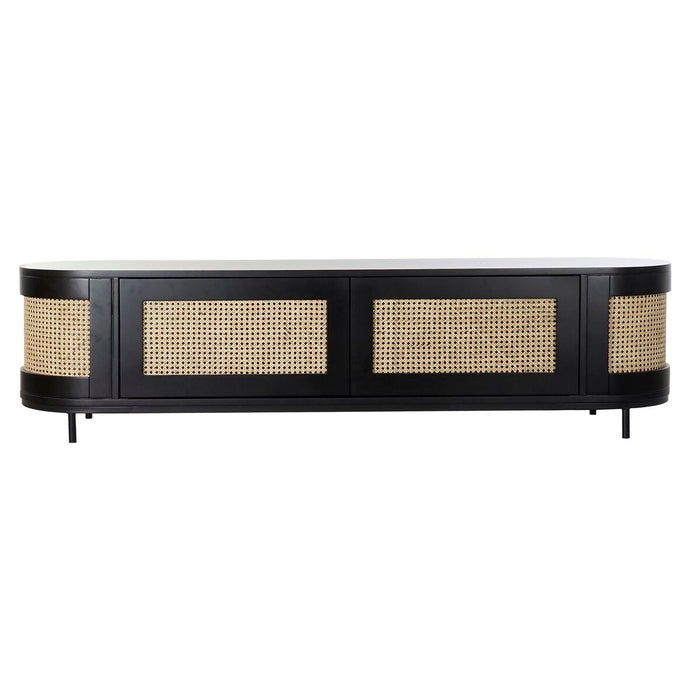 Mobilă TV DKD Home Decor 180 x 45 x 46 cm Natural Negru Lemn