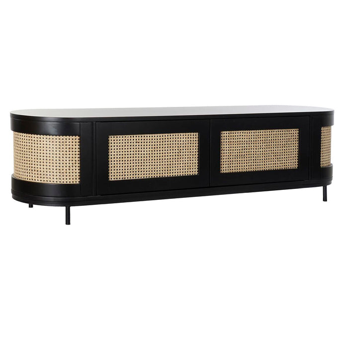 Mobilă TV DKD Home Decor 180 x 45 x 46 cm Natural Negru Lemn
