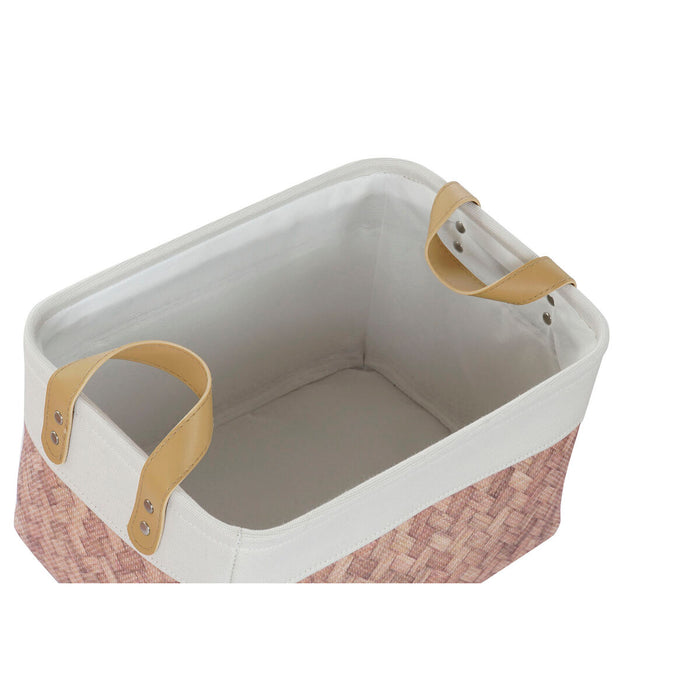 Set de Coșuri DKD Home Decor Pânză Poliester (40 x 30 x 32 cm)