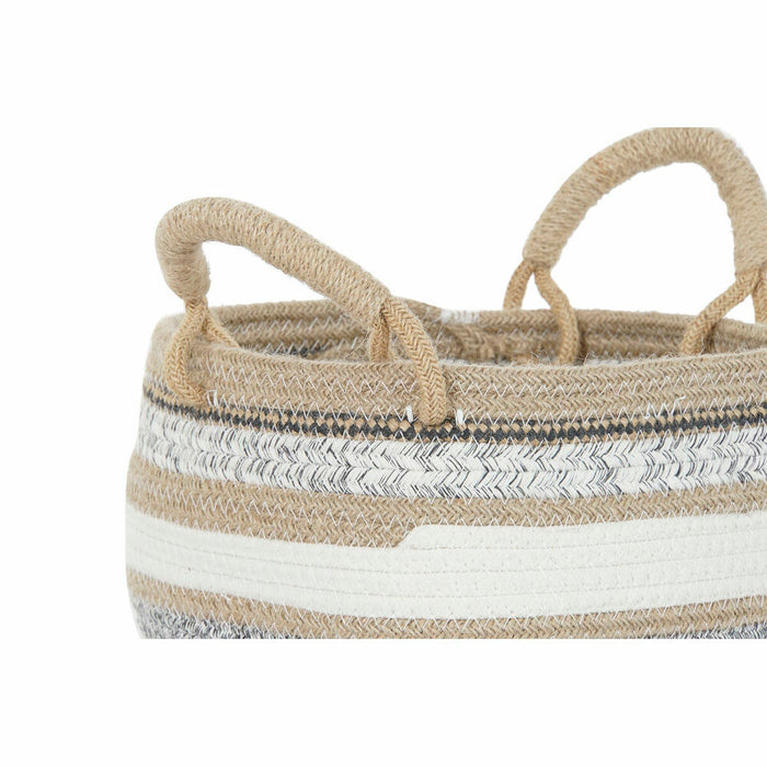 Set de Coșuri DKD Home Decor 30 x 30 x 20 cm Iută Boho