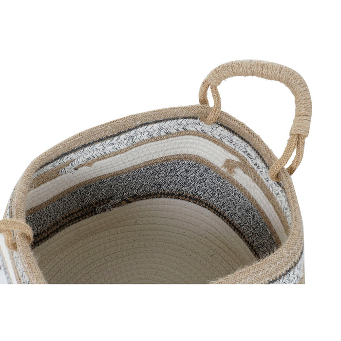 Set de Coșuri DKD Home Decor 30 x 30 x 20 cm Iută Boho