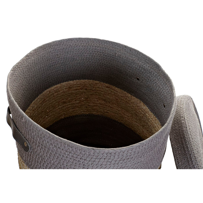 Set de Coșuri DKD Home Decor Hârtie 40 x 40 x 44 cm Boho