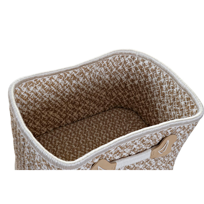 Set de Coșuri DKD Home Decor Bumbac Iută (41 x 31 x 27 cm)