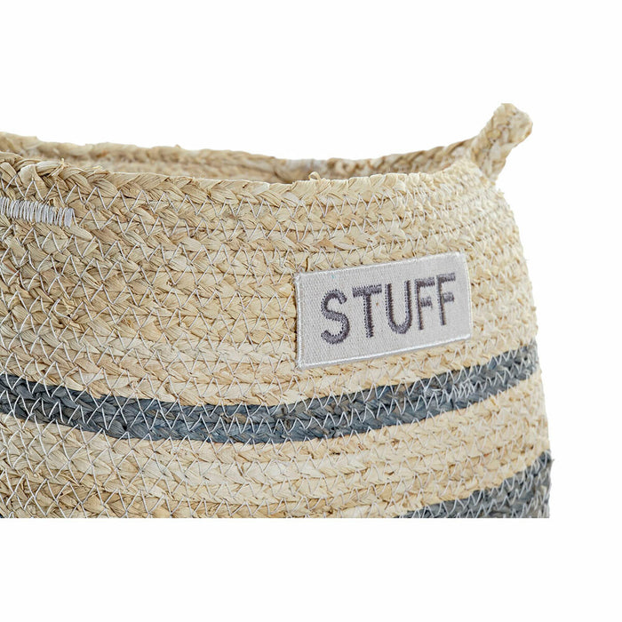 Set de Coșuri DKD Home Decor 30 x 20 x 20 cm Fibră naturală Boho