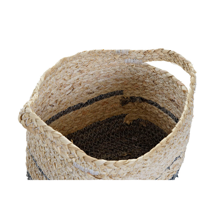 Set de Coșuri DKD Home Decor 30 x 20 x 20 cm Fibră naturală Boho
