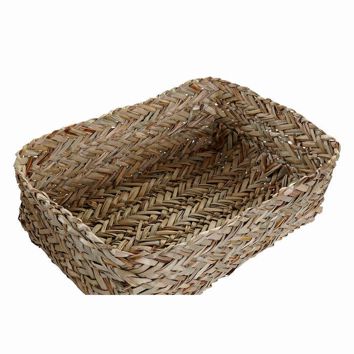 Set de Coșuri DKD Home Decor Fibră naturală (39 x 24 x 15 cm)
