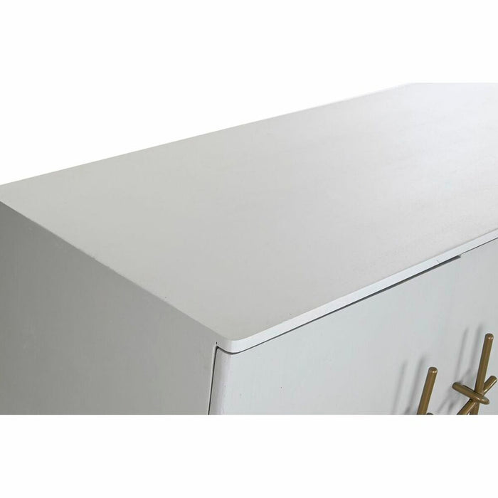 Servantă DKD Home Decor Auriu* Alb Fier Lemn de mango (180 x 55 x 81 cm)