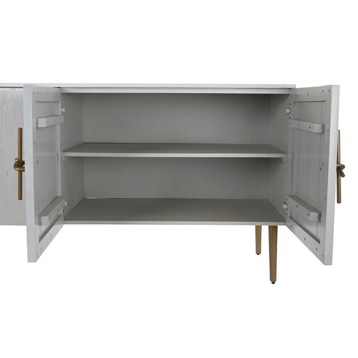 Servantă DKD Home Decor Auriu* Alb Fier Lemn de mango (180 x 55 x 81 cm)