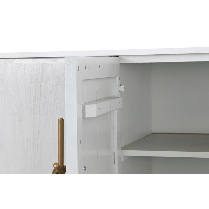 Servantă DKD Home Decor Auriu* Alb Fier Lemn de mango (180 x 55 x 81 cm)