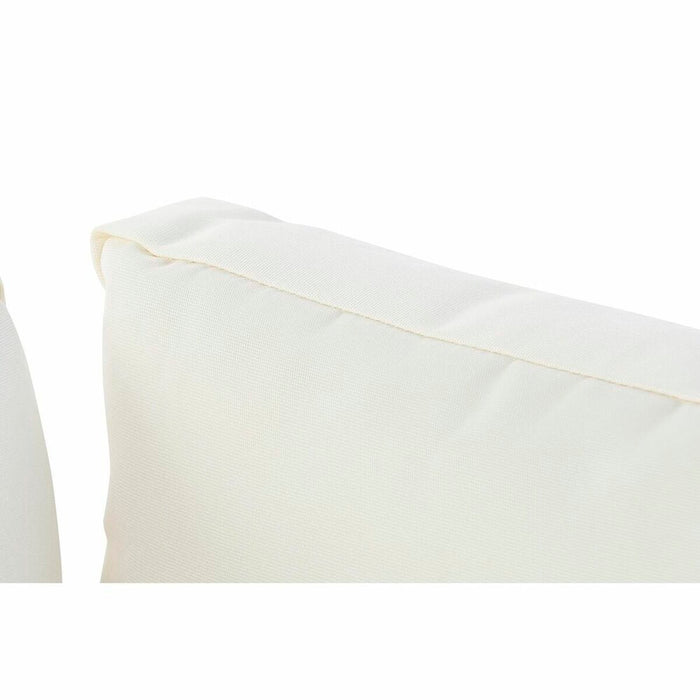 Canapea de Grădină DKD Home Decor Bej Lemn Poliester Oțel (231 x 219 x 74 cm)