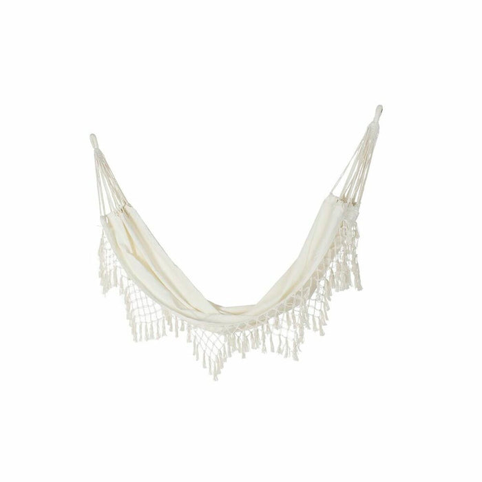 Hamac DKD Home Decor Bej Poliester Bumbac Aluminiu (285 x 130 cm)