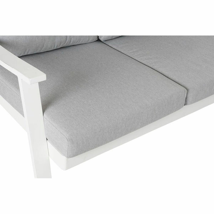 Canapea de Grădină DKD Home Decor Gri 212 x 212 x 86 cm Geam Aluminiu 86 cm