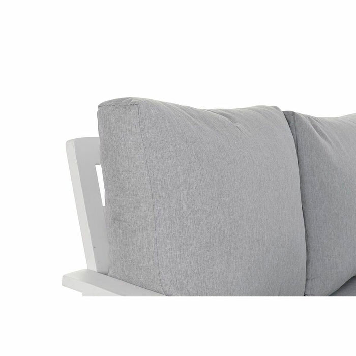 Canapea de Grădină DKD Home Decor Gri 212 x 212 x 86 cm Geam Aluminiu 86 cm