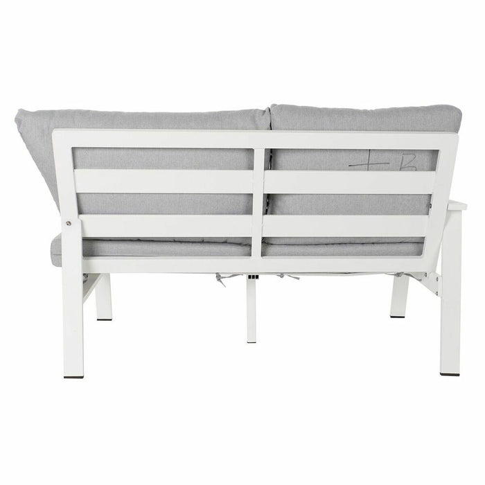 Canapea de Grădină DKD Home Decor Gri 212 x 212 x 86 cm Geam Aluminiu 86 cm