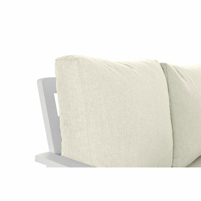Canapea de Grădină DKD Home Decor Alb Aluminiu Geam 86 cm 212 x 212 x 86 cm