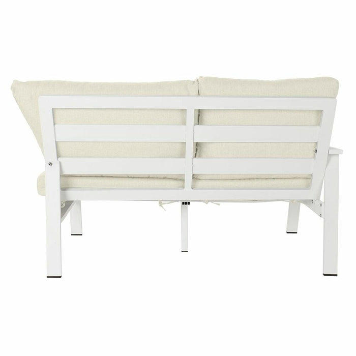 Canapea de Grădină DKD Home Decor Alb Aluminiu Geam 86 cm 212 x 212 x 86 cm