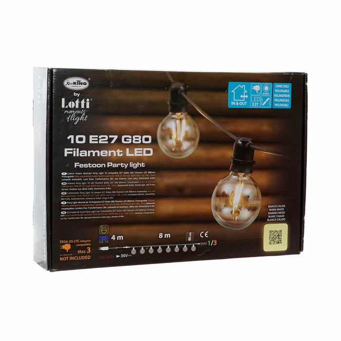Ghirlandă de lumini LED DKD Home Decor Galben (850 x 7 x 13 cm)
