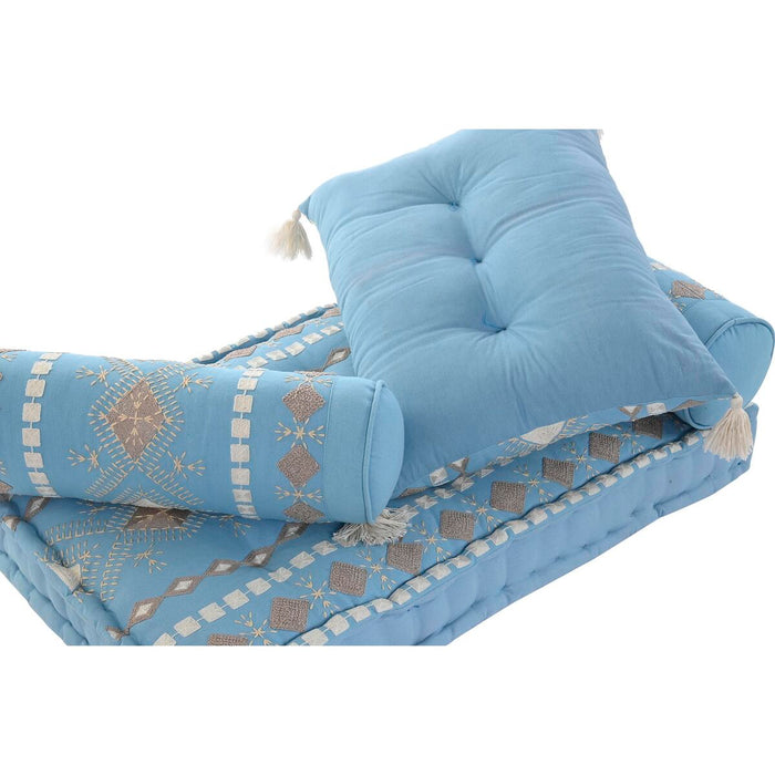 Canapea de grădină DKD Home Decor Albastru 90 x 50 x 55 cm