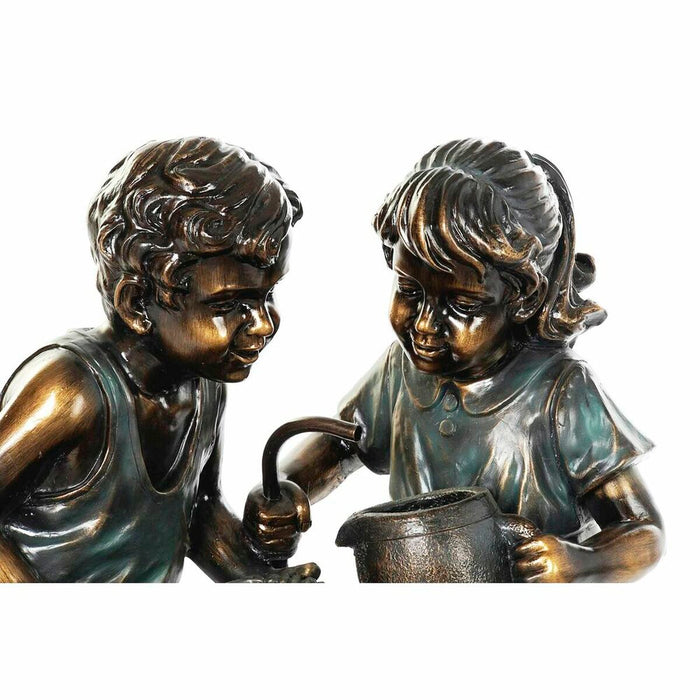 Fântână de Grădină DKD Home Decor Bronz Rășină Băieți 57 x 42 x 77 cm