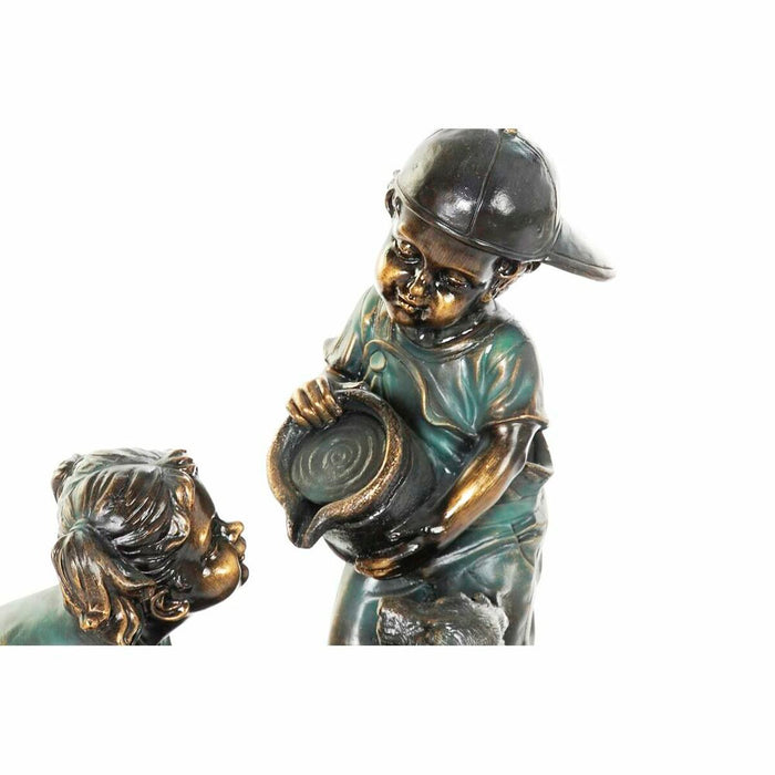 Fântână de Grădină DKD Home Decor Bronz 46 x 40 x 75 cm Rășină Băieți