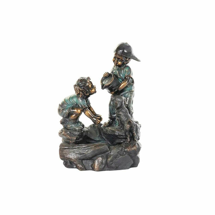 Fântână de Grădină DKD Home Decor Bronz 46 x 40 x 75 cm Rășină Băieți