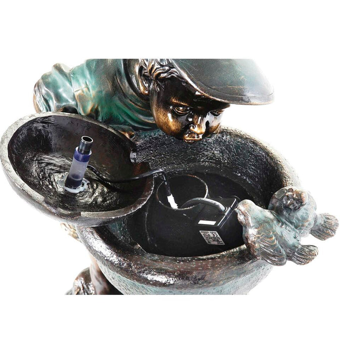 Fântână de Grădină DKD Home Decor Bronz Rășină Copil (40 cm)