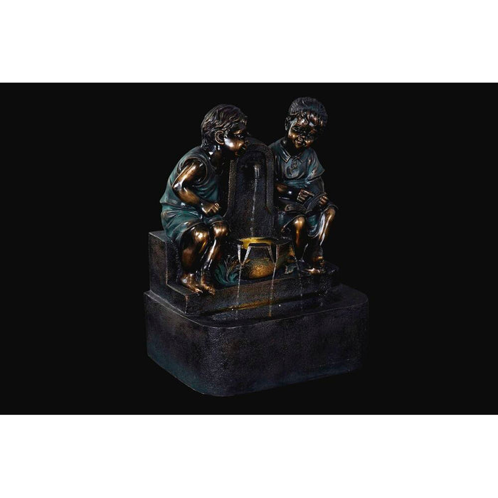 Fântână de Grădină DKD Home Decor Bronz Rășină Băieți (47 cm)