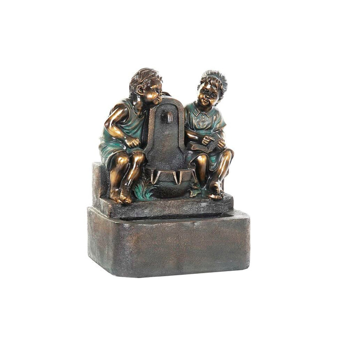 Fântână de Grădină DKD Home Decor Bronz Rășină Băieți (47 cm)