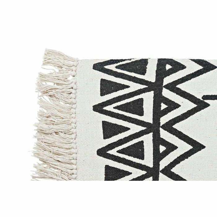 Covor DKD Home Decor Negru Alb Ikat (120 x 180 x 0,7 cm)