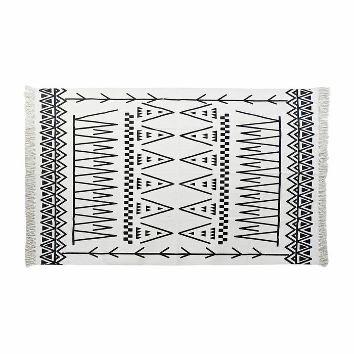Covor DKD Home Decor Negru Alb Ikat (120 x 180 x 0,7 cm)