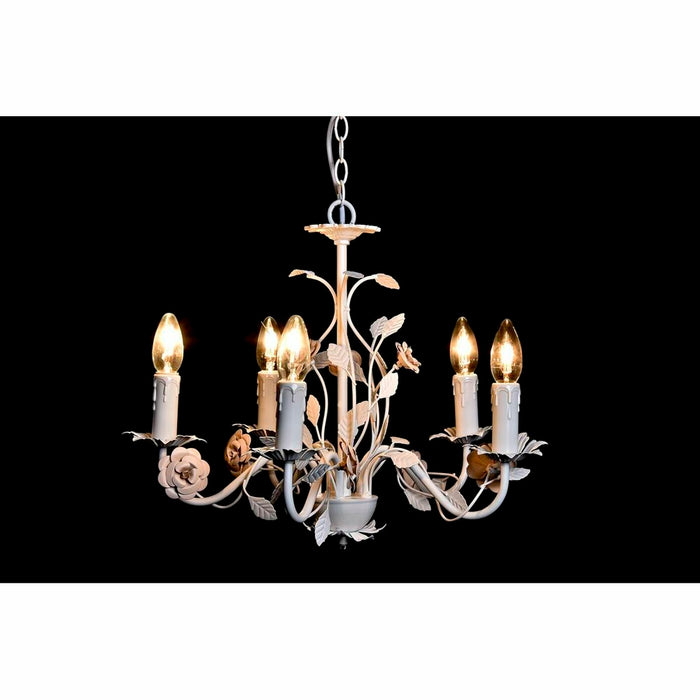 Lustră DKD Home Decor 25W Roz Alb 220 V (49 x 47 x 37 cm)