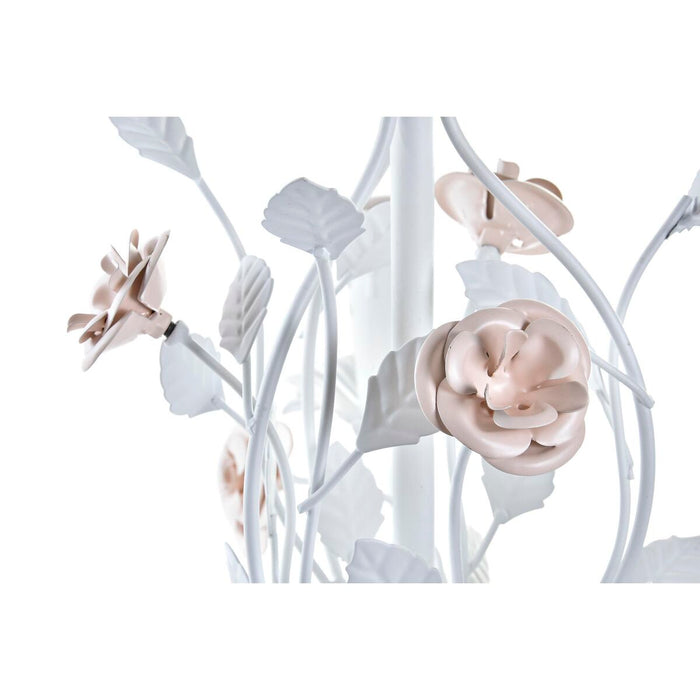 Lustră DKD Home Decor 25W Roz Alb 220 V (49 x 47 x 37 cm)