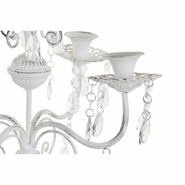 Candelabru DKD Home Decor Alb Acrilic Metal 41 x 41 x 56,5 cm
