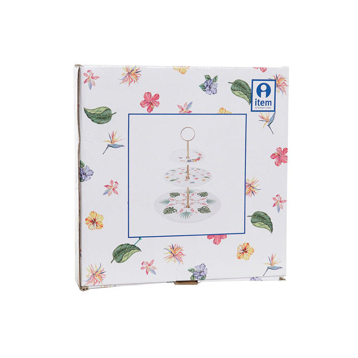 Fructieră DKD Home Decor Multicolor Metal Porțelan 27 x 27 x 34 cm
