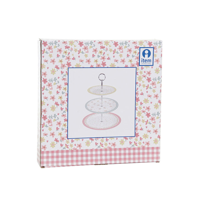 Fructieră DKD Home Decor Multicolor Metal Porțelan 27 x 27 x 34 cm