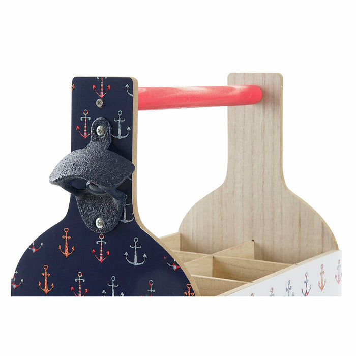 Suport pentru Sticle DKD Home Decor Multicolor Lemn MDF 27 x 16,5 x 25,5 cm (2 Unități)