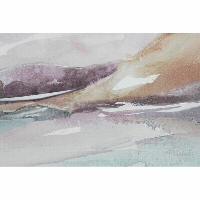 Tablou DKD Home Decor 124 x 4,5 x 64 cm Munte Modern (2 Unități)