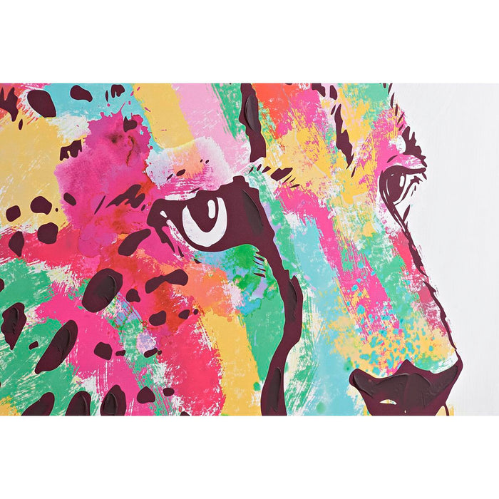 Tablou DKD Home Decor 104 x 4,5 x 143,5 cm Tigru Modern (2 Unități)