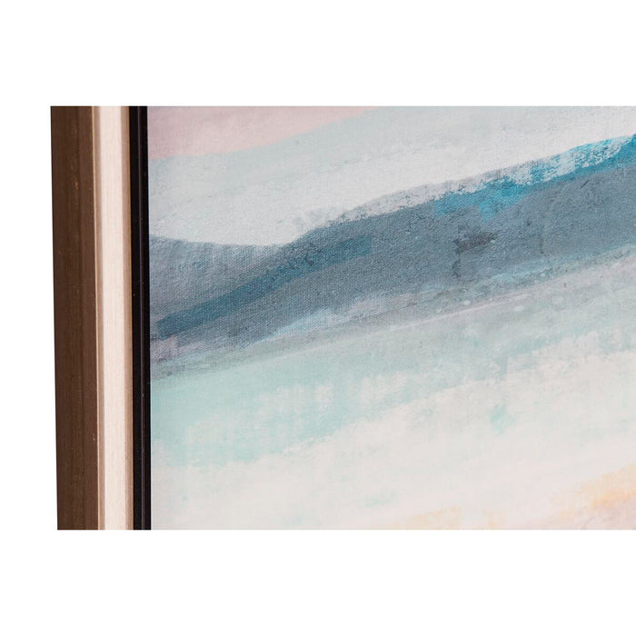 Tablou DKD Home Decor 80 x 3,5 x 60 cm Munte Modern (2 Unități)