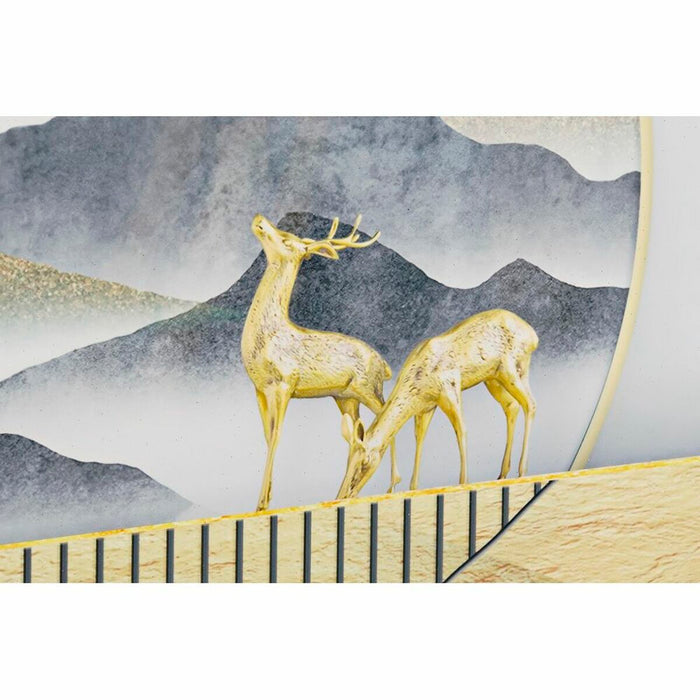 Set de 3 tablouri DKD Home Decor Munte Modern (200 x 3 x 70 cm)