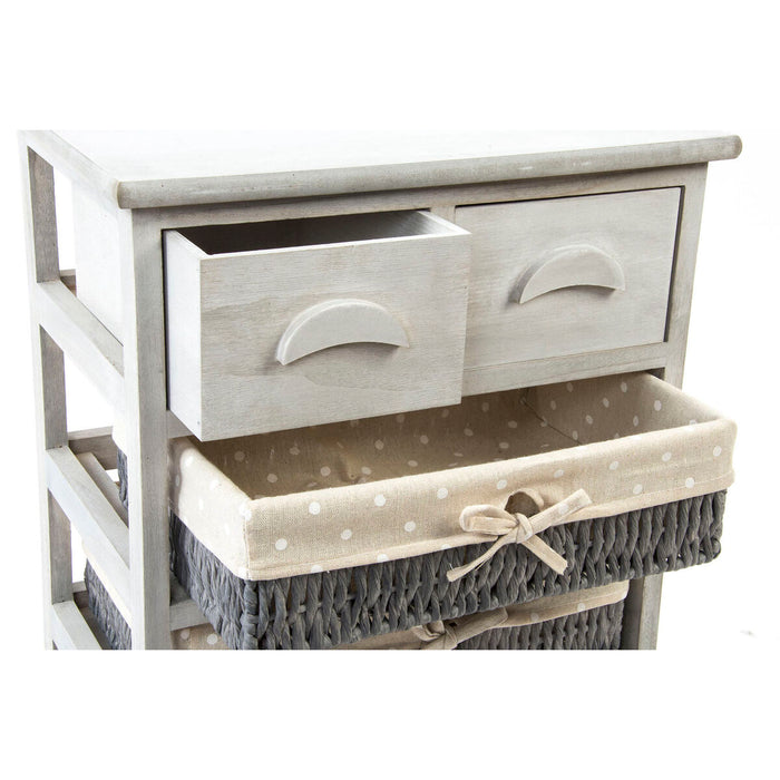 Dulap cu Sertare DKD Home Decor 42 x 30 x 60 cm Gri Bej