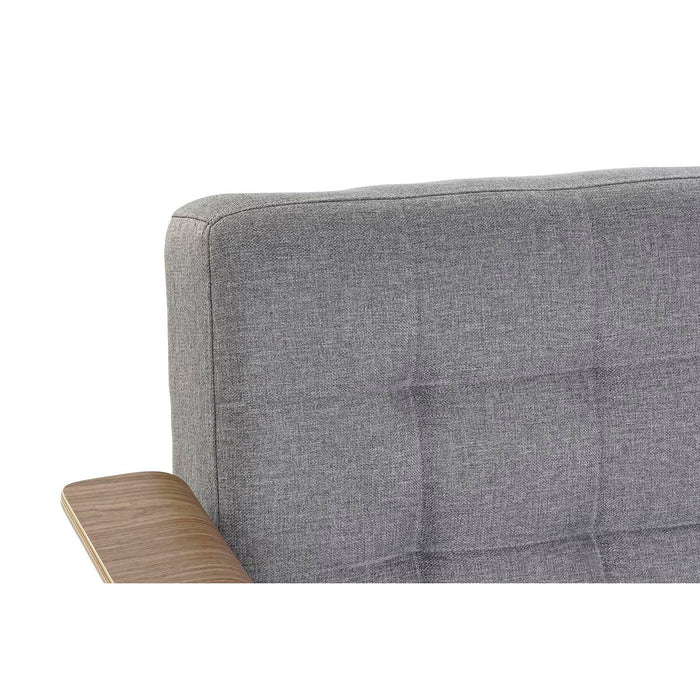 Canapea extensibilă DKD Home Decor Maro Gri Metal Urban 203 x 87 x 81 cm