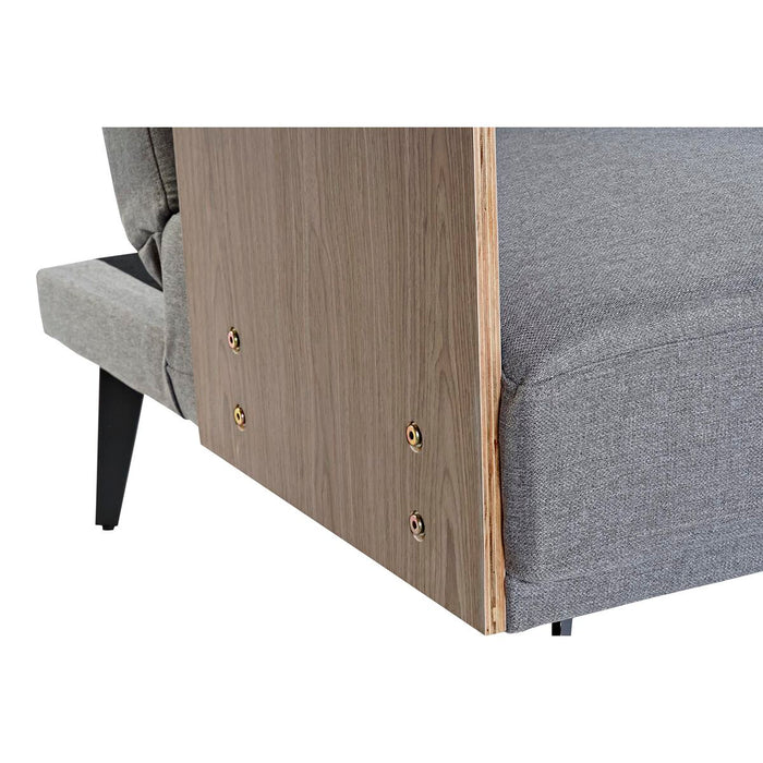 Canapea extensibilă DKD Home Decor Maro Gri Metal Urban 203 x 87 x 81 cm